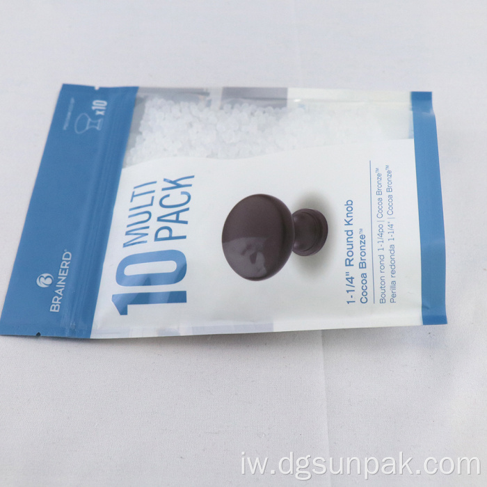 שקית אריזה של חלקי רהיטים עם בורג דלת לקישוט